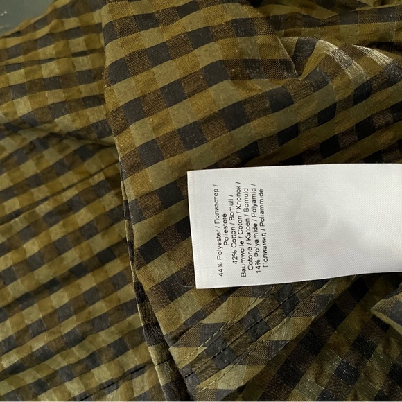 NWOT Ganni Seersucker mini dress - Picture 5 of 8